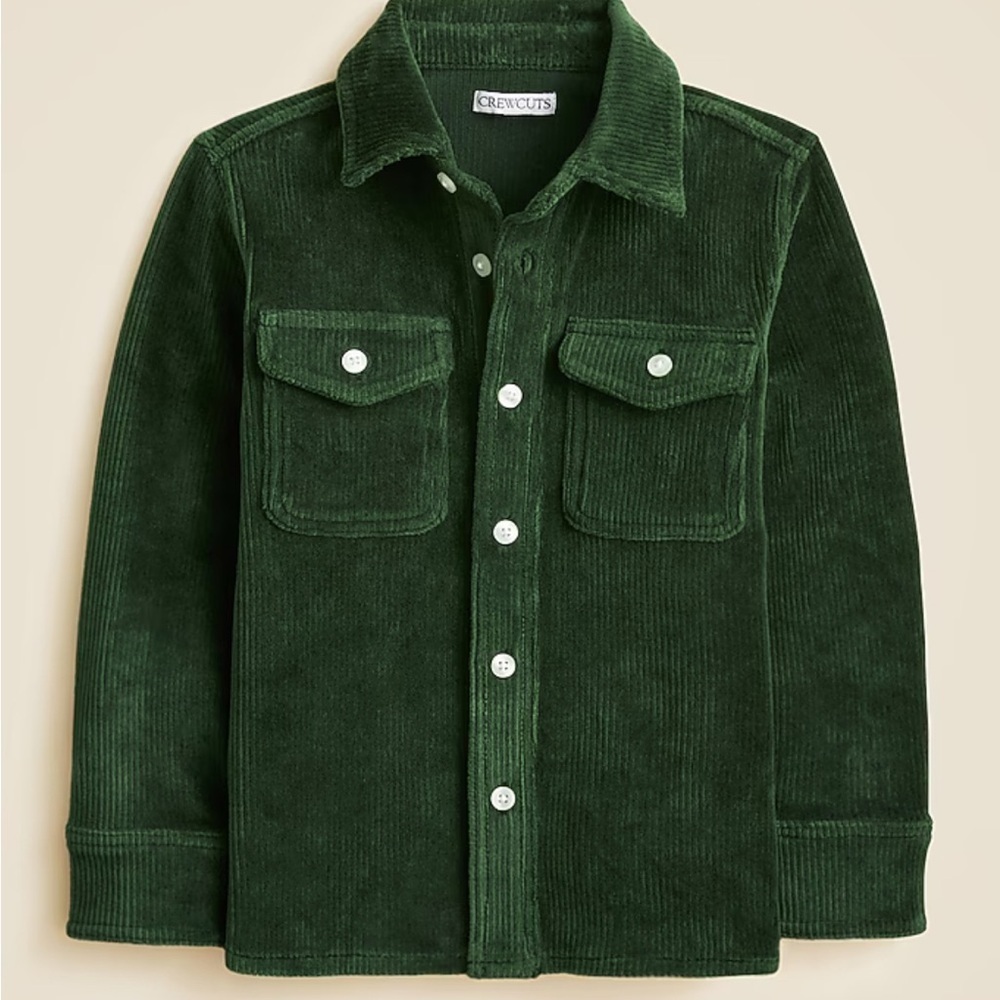 Crewcuts Forest Green Corduroy Shirt